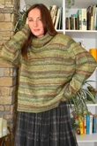 Braemar Stripey Knit Greens